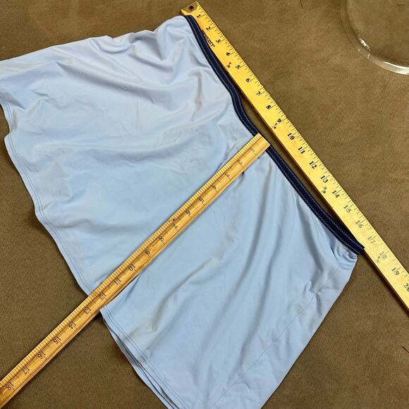 La Blanca Swim Skirt Coverup Pull-On Elastic Waist Blue Faux Wrap Large L - Picture 7 of 7